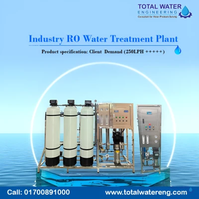 Industry RO Water Treatment Plant- 500 LPH